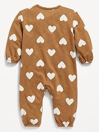 Unisex French Terry Henley One-Piece for Baby | Old Navy (US)