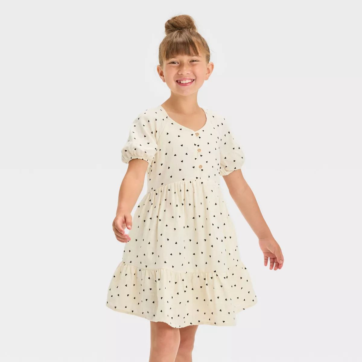 Girls' Short Sleeve Woven Gauze Dress - Cat & Jack™ | Target