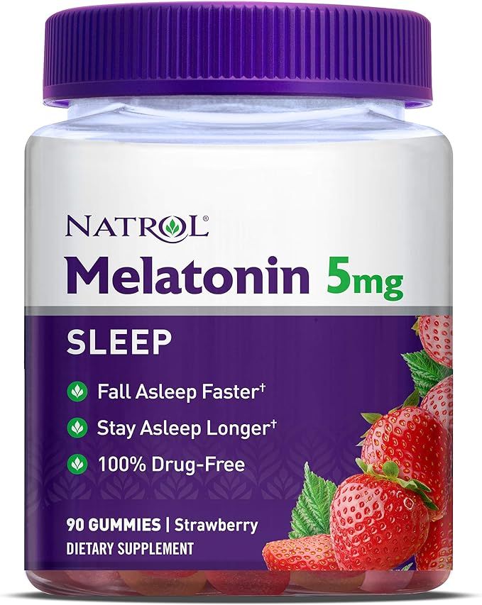 Amazon.com: Natrol Melatonin Sleep Aid Gummy, Fall Asleep Faster, Stay Asleep Longer, 100% Drug a... | Amazon (US)