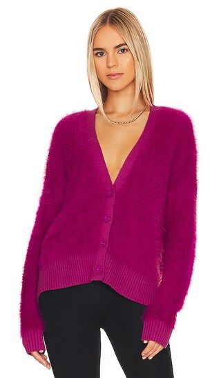 Winnie Hairy Yam Cardigan in Magenta | Revolve Clothing (Global)