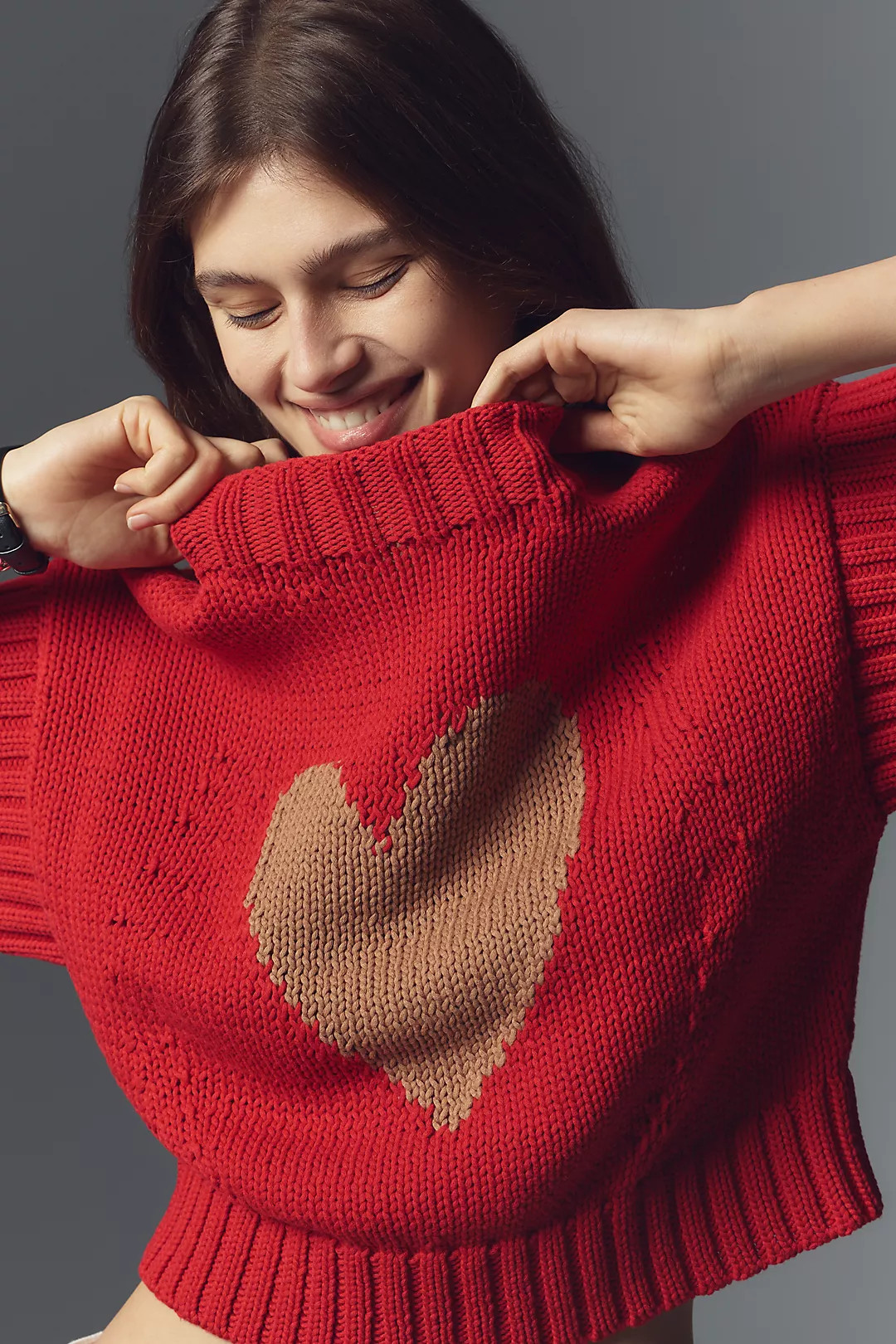 The Pippa Mock-Neck Sweater by Maeve: Extended Shoulder Edition | Anthropologie (US)