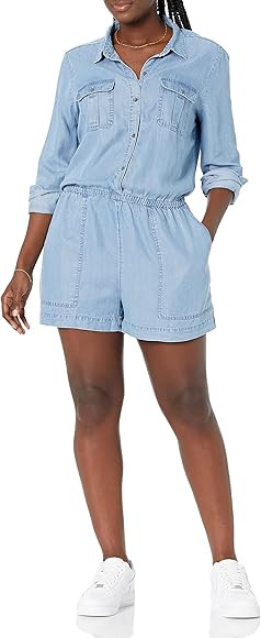 Amazon Brand - Daily Ritual Women's Tencel Long-Sleeve Utility Romper | Amazon (CA)