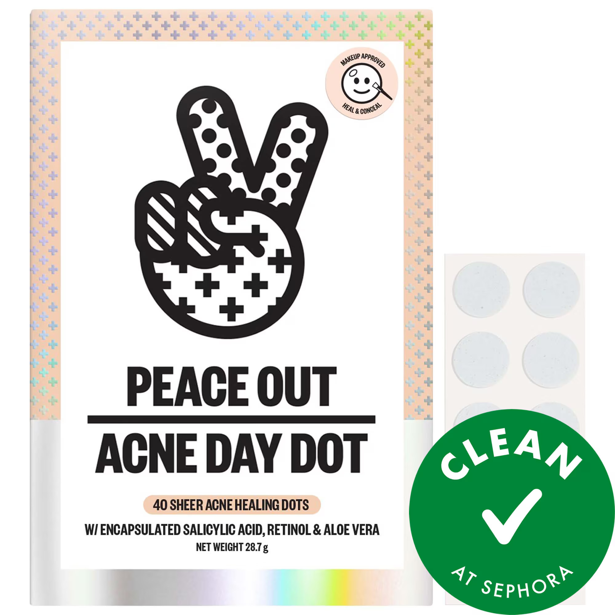 Peace Out Salicylic Acid Acne Day Dots 1 pack / 40 dots | Sephora (US)
