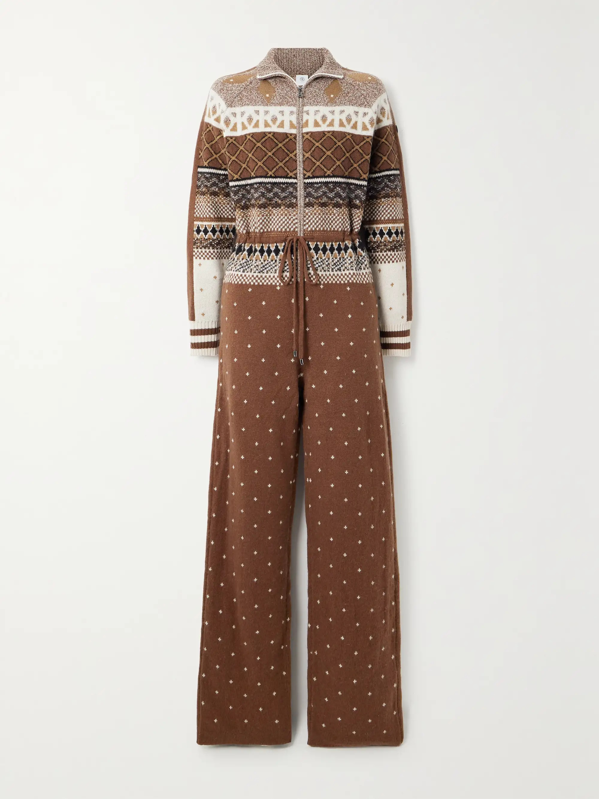 Agnetha Fair Isle intarsia-knit ski suit | NET-A-PORTER (US)