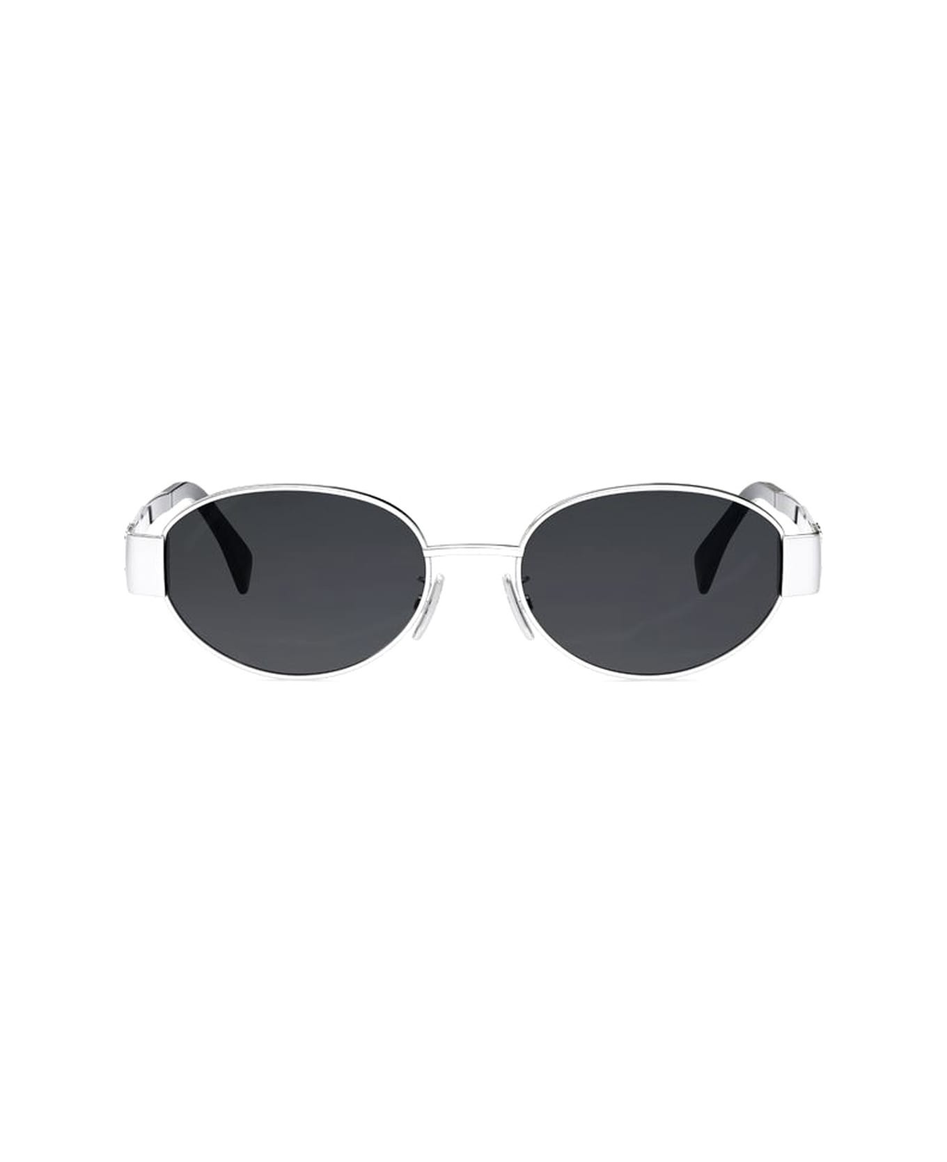 Celine Cl40235u Metal Triomphe 16a Silver Sunglasses | Italist