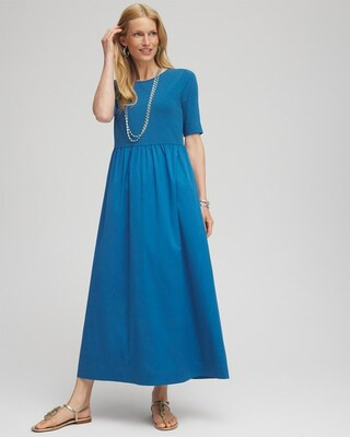 Knit Woven Mix Maxi Dress | Chico's