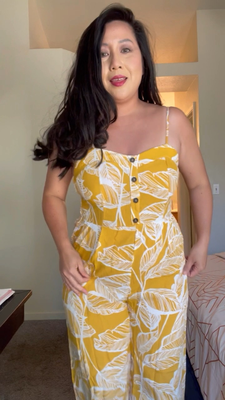 Resort wear romper perfect length for shorter ladies 

#LTKcurves #LTKtravel #LTKSeasonal
