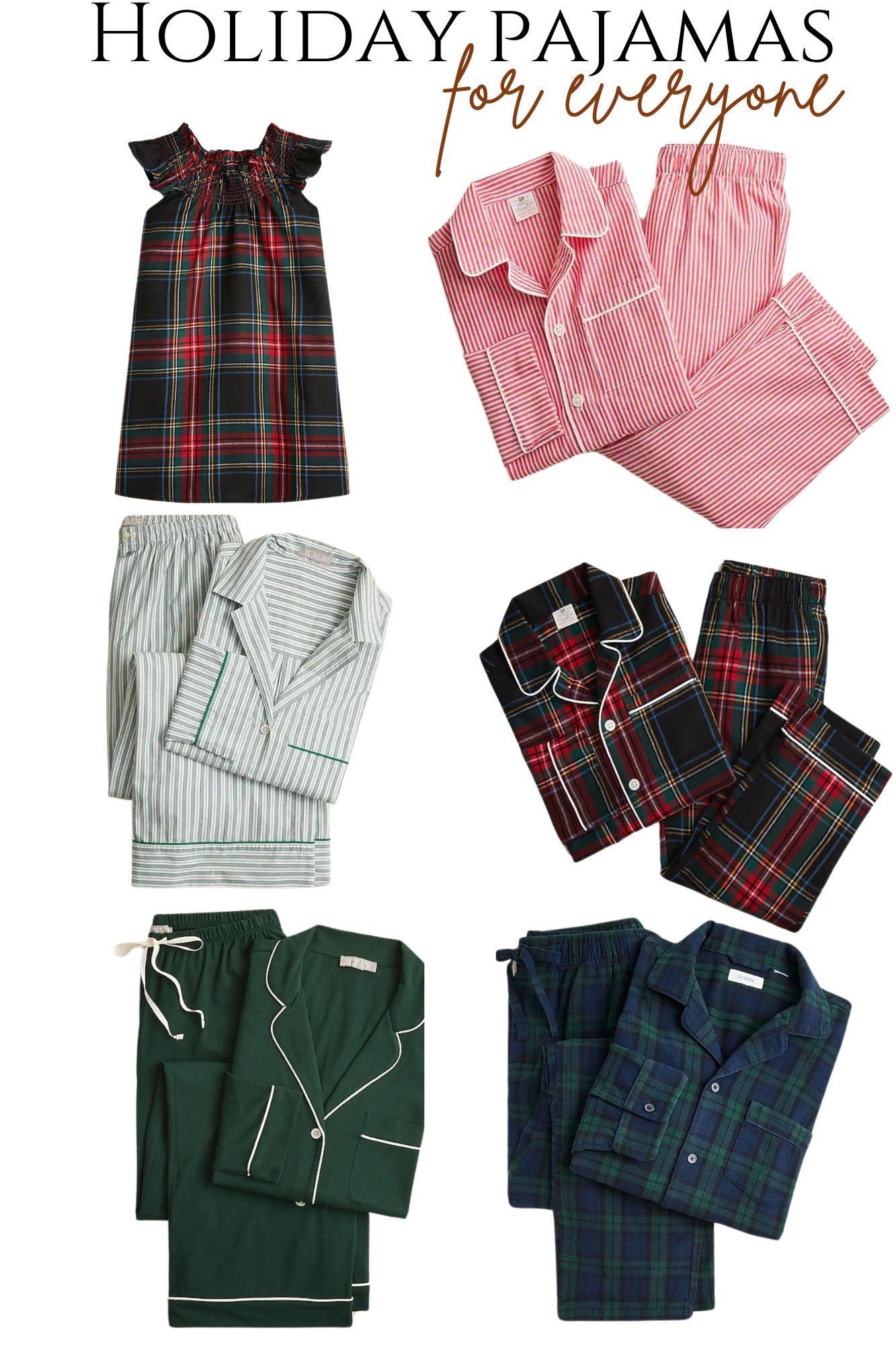 Christmas Holiday pajamas - JCrew

#LTKGiftGuide #LTKCyberWeek #LTKHoliday