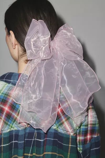 Sheer Hair Bow Barrette | Urban Outfitters (US and RoW)