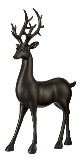 CANVAS The Night Before Christmas Collection Standing Matte Black Deer, 18-in | Canadian Tire