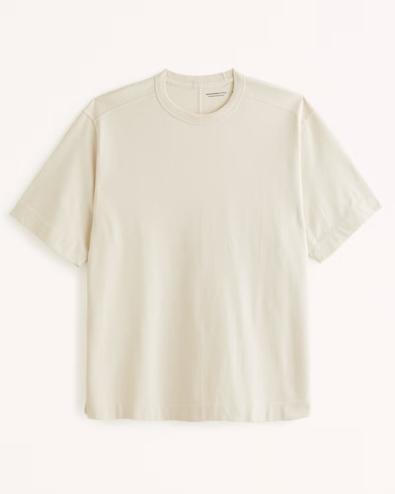 Abercrombie & Fitch Men's Premium Heavyweight Tee in Cream - Size XXL | Abercrombie & Fitch (US)
