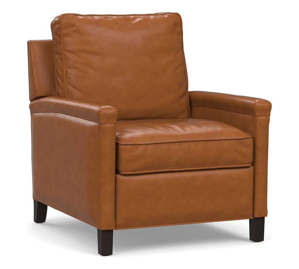 Tyler Square Arm Leather Manual & Power Recliner | Pottery Barn (US)