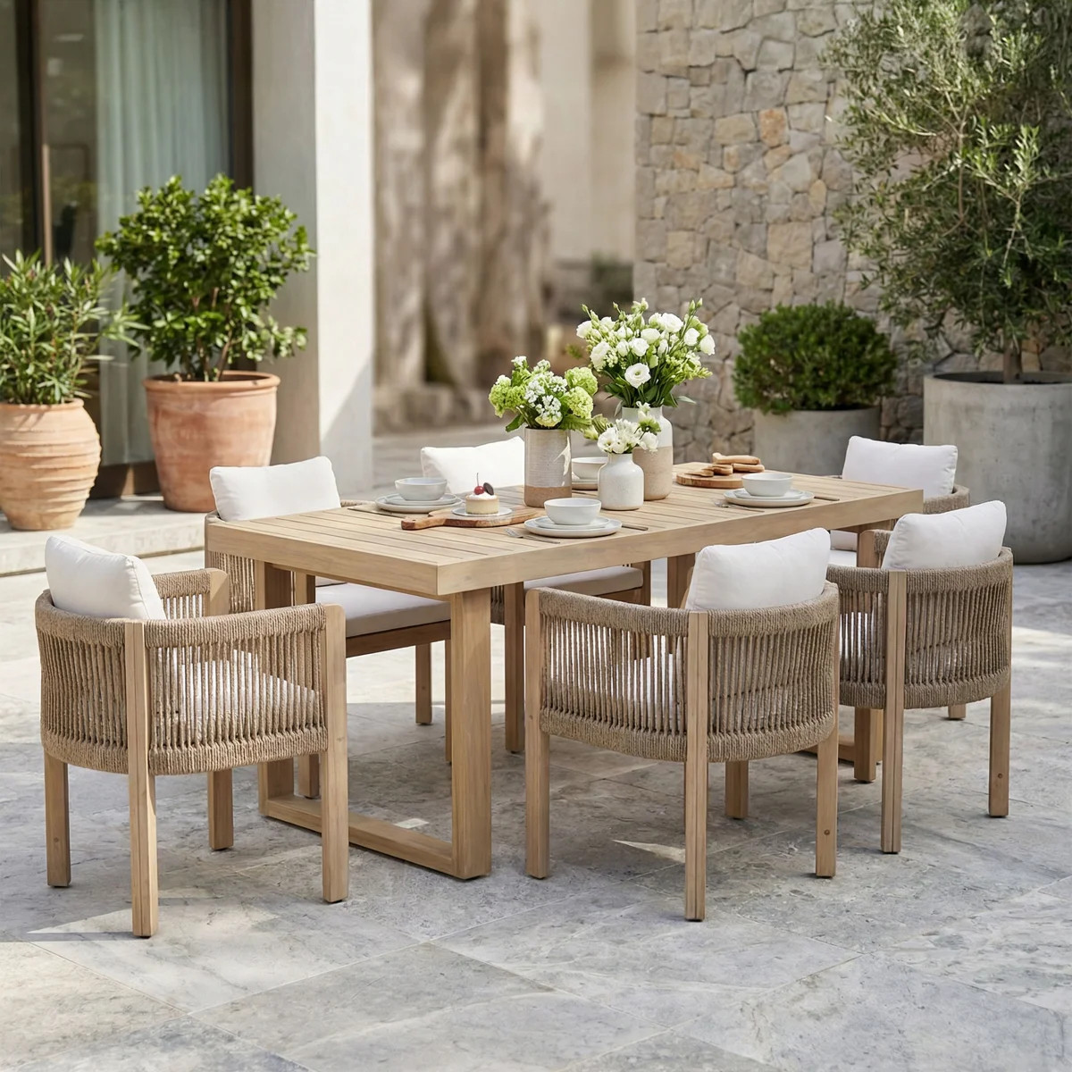 6 - Person Rectangular Outdoor Dining Set | Wayfair North America