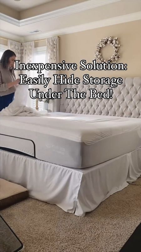 I really hate seeing the stuff we store under the bed! 🫣❌

Do you have a hard time hiding the junk you store under the bed like me? 

I’ve found a game changer - a simple bed skirt and it’s less than $13! 

Now, this is not your mother’s bed skirt. I remember really ruffled and floofy bed skirts when I was a kid. So grateful to have found a simple and chic one that compliments my bedroom nicely. 

This tiny addition from Amazon has successfully hidden my adjustable bed frame, giving my bedroom a refined look. 

Complete your bedroom’s look with our checkered throw blanket, euro pillows, boho bedding, and a plush, tufted headboard. 

Interior inspo | bedroom | bedroom decor | Amazon finds | bedroom decorating | storage and organizing | under bed storage | storage solution | bed skirt 

#beddingdecor #BohoFarmhouse #whitebedding #bohoduvet #bedskirt

#LTKSaleAlert #LTKHome #LTKSeasonal