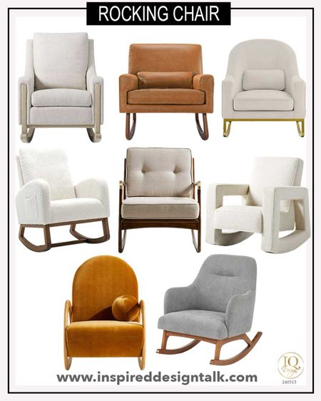 Rocking chair ideas to update your living room, bedroom, den, or basement. 

#LTKover40 #LTKstyletip #LTKhome