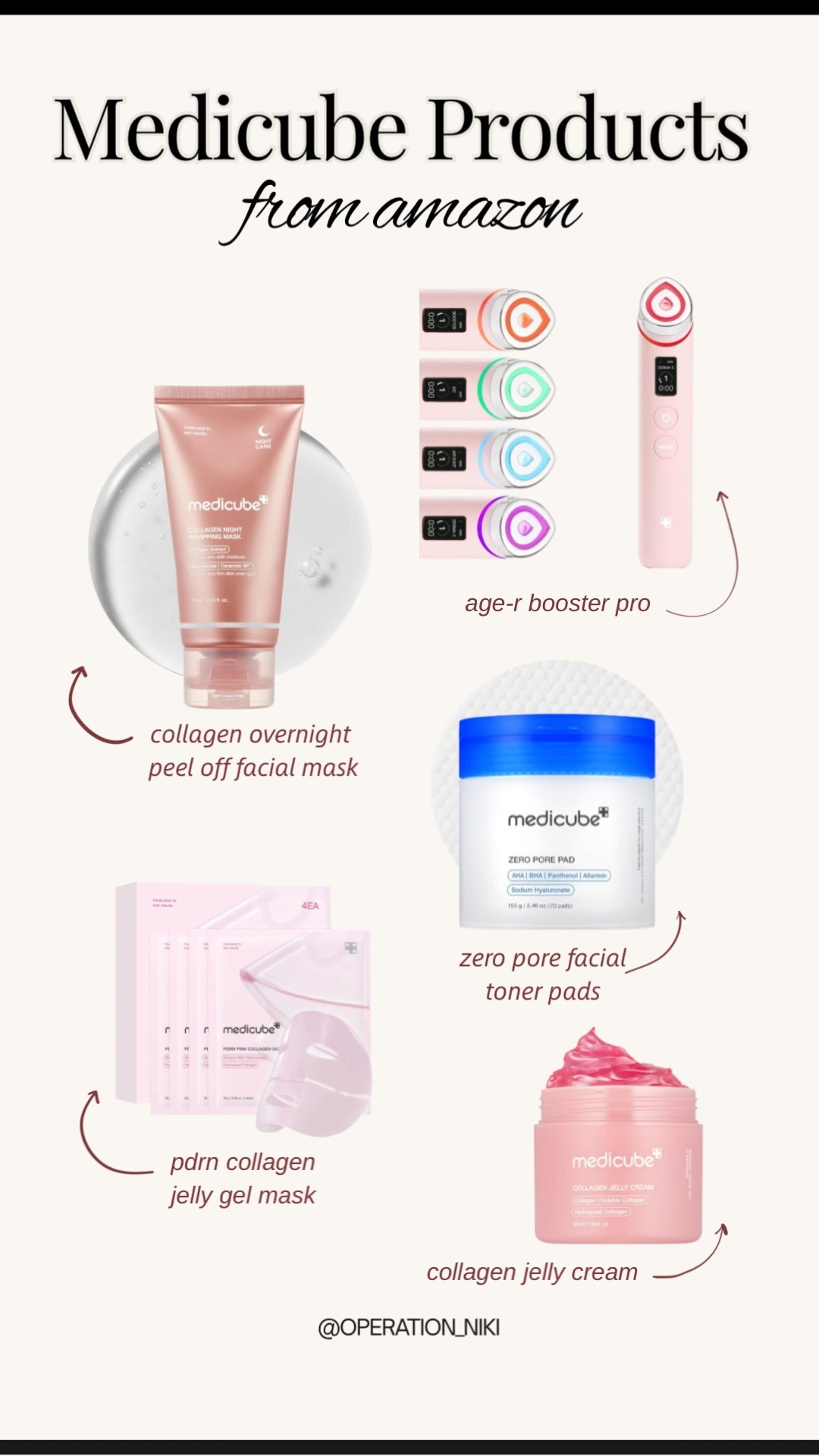 My go-to Medicube favorites straight from Amazon — glow-boosting masks, pore-perfecting pads, and that collagen bounce we all love. Skincare that actually shows results and feels like a little self-care ritual every time. ✨ Follow for more @OPERATION_NIKI on IG, TikTok, & Facebook 💛 #medicube #skincareroutine #amazonfinds #beautyobsessed #selfcareseason #glowingskin #collagenskincare #amazonbeautyfaves #affordablebeauty #LTKselfcare

#LTKFindsUnder100 #LTKBeauty #LTKFindsUnder50