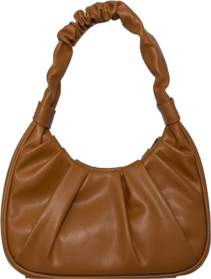 Olivia & Kate Ladies Cognac Small Vegan Leather Vintage Handbag: Handbags: Amazon.com | Amazon (US)