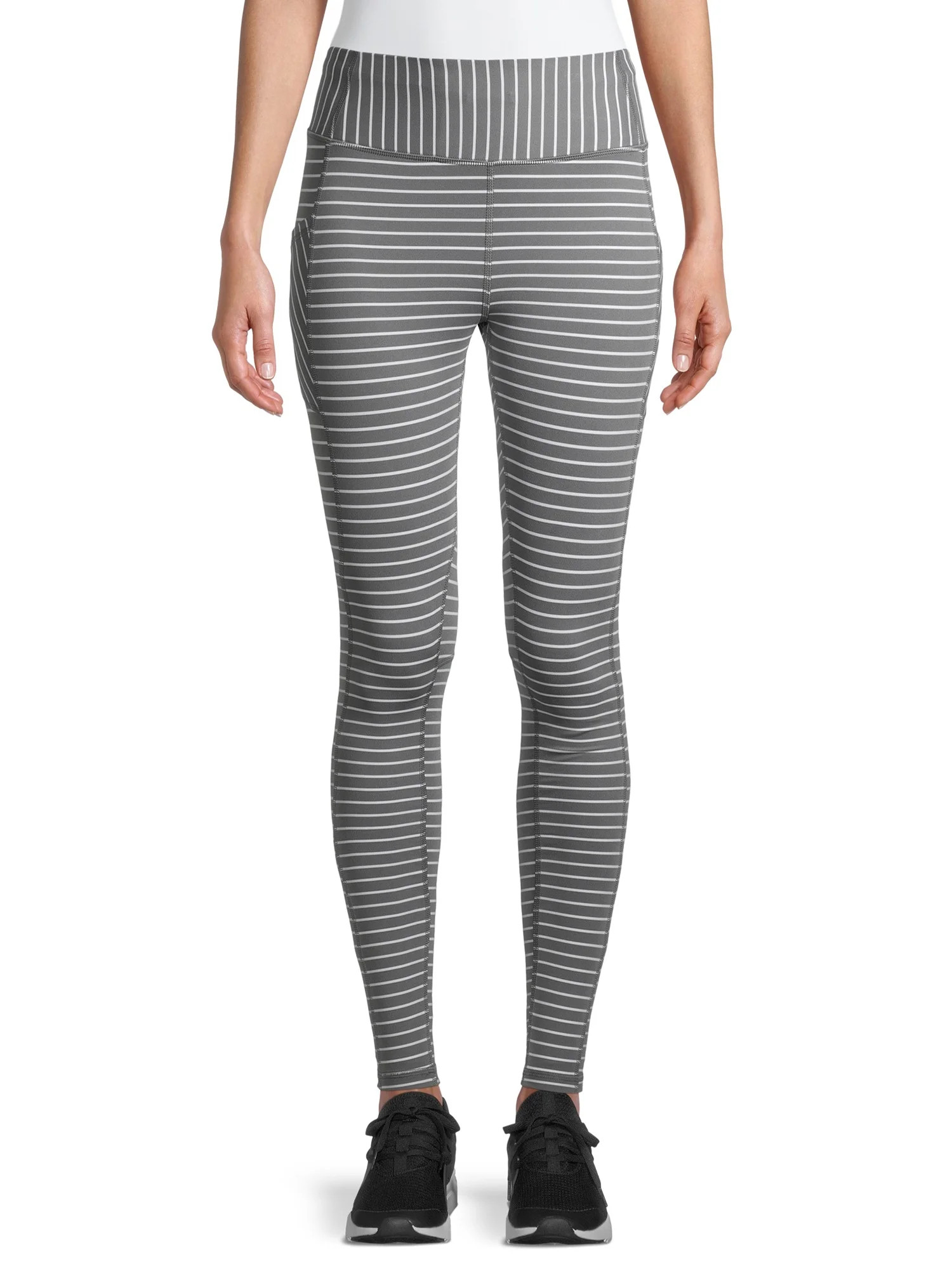 Avia Women's Active Performance Striped Leggings | Walmart (US)