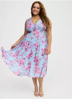 Corset Detail Midi Dress | Torrid (US & Canada)