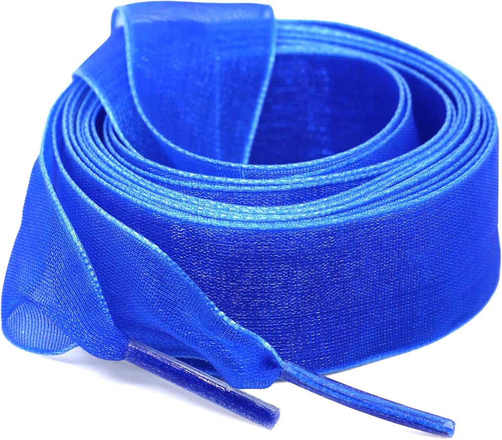 Satin Ribbon Shoe Laces: 2cm Flat Snow Yarn Shoelaces for Women - 2Pair | Amazon (US)