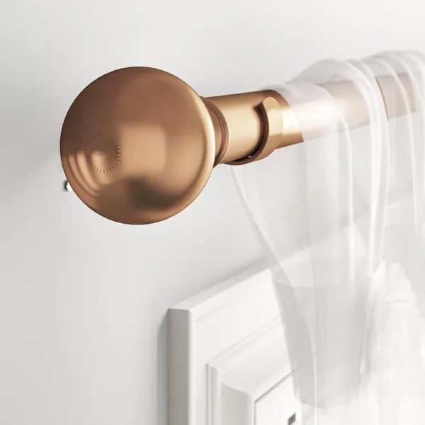 Darion Adjustable Single Curtain Rod | Wayfair North America