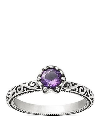 James Avery Cherished Birthstone Ring with Amethyst - 7 | Dillards