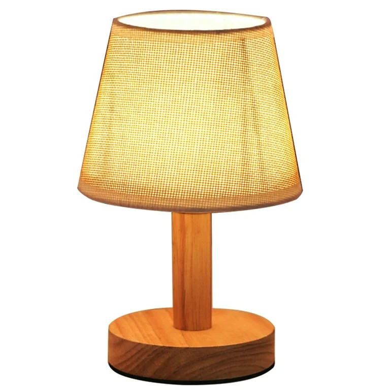 Honrane LED Table Lamp Stable Fabric Study Reading Night Light Home Decor | Walmart (US)