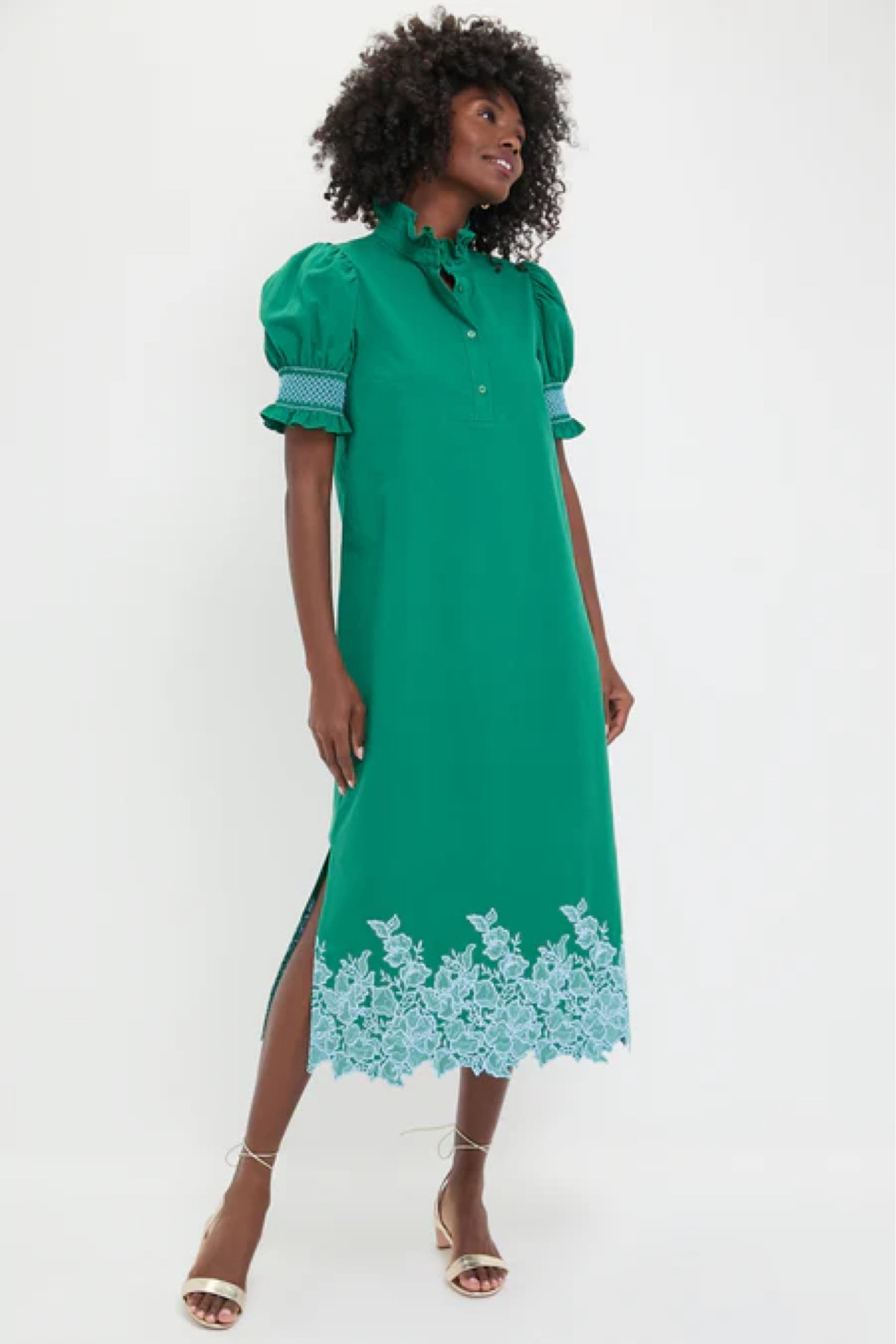 Tuckernuck Hyacinth House Green Smocked Sleeve Shift Midi Dress

#LTKSummerEdit #LTKStyleTip