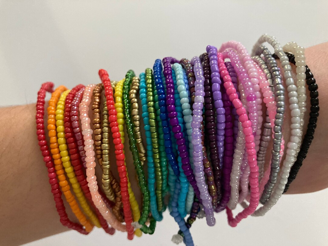 Seed Bead Bracelets | Stretch Bracelets | Stackable | Etsy (US)