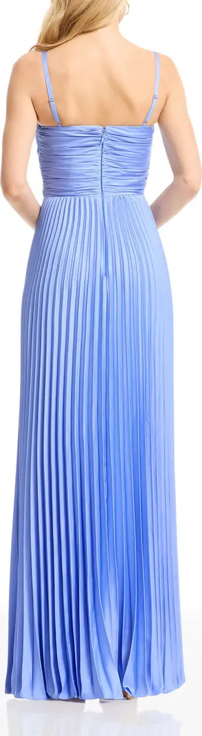 Pleated Satin Gown | Nordstrom