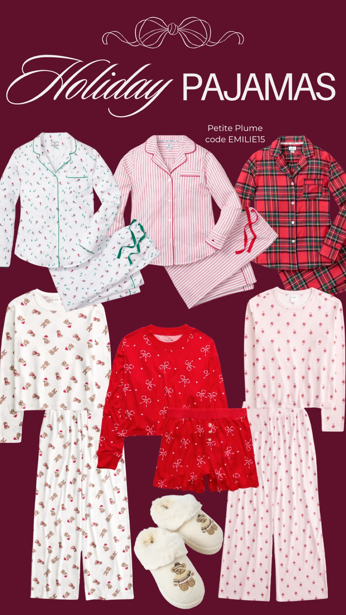 Holiday Pajamas ❤️ For 15% off Petite Plume use code: EMILIE15

#LTKHoliday #LTKSeasonal