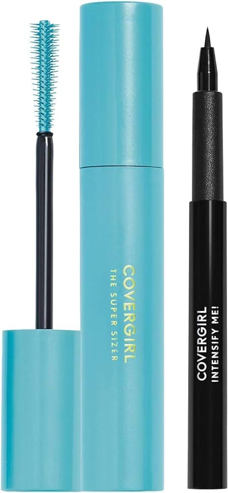 Amazon.com : Covergirl Super Sizer Mascara and Intensify Me Eye Liner, Very Black and Intense Bla... | Amazon (US)