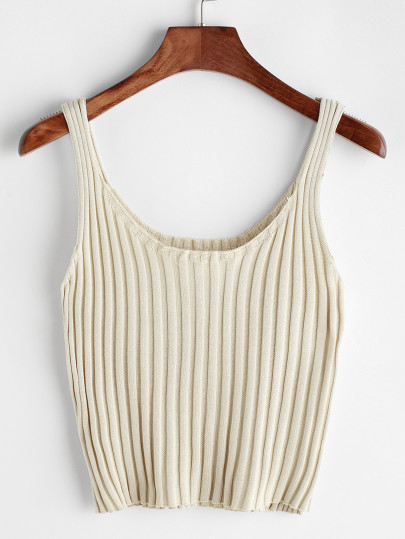 Ribbed Knitted Cami Top | SHEIN