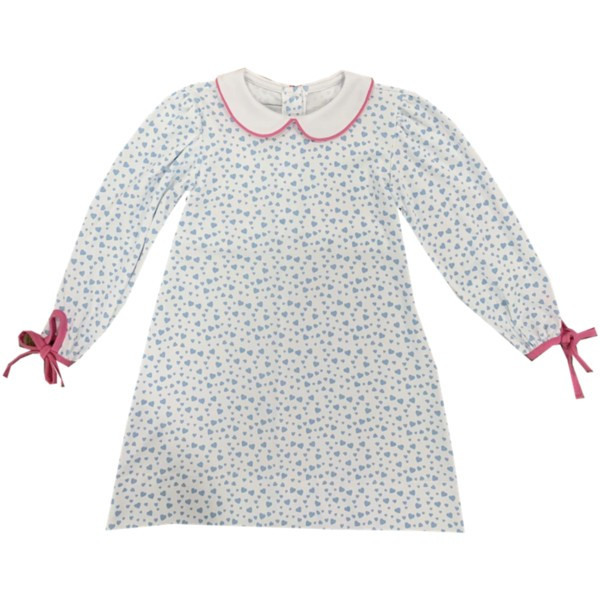 Lullaby Set Love Never Fails Long Sleeve - Knit Blue Heart Fabric | Ellifox
