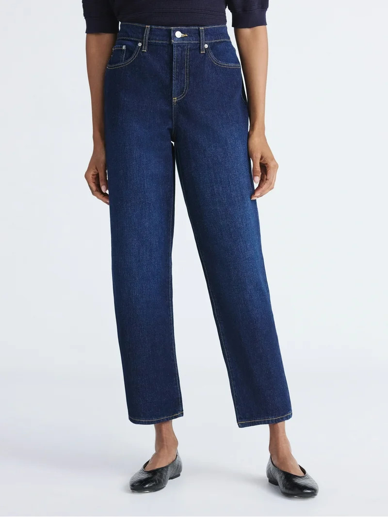 Free Assembly Women's Mid Rise Ankle Length Slim Jeans, 27" Inseam, Sizes 0-18 | Walmart (US)