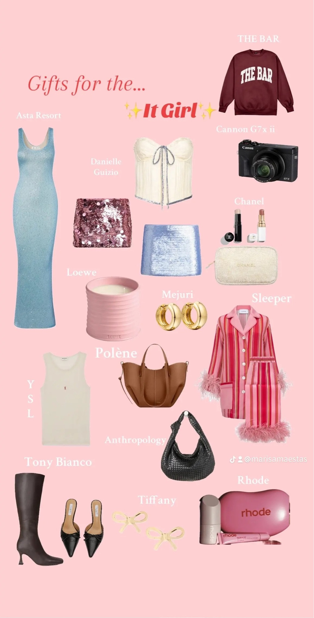 Gift guide of all the ✨IT GIRLS✨ or you in your life!! I personally have the Asta Resort dress, Danielle Guizio skirts & corset, Cannon G7x ii, THE BAR sweatshirt & Tony Bianco heels and I would buy them 1000x over again!

#LTKSeasonal #LTKGiftGuide #LTKstyletip