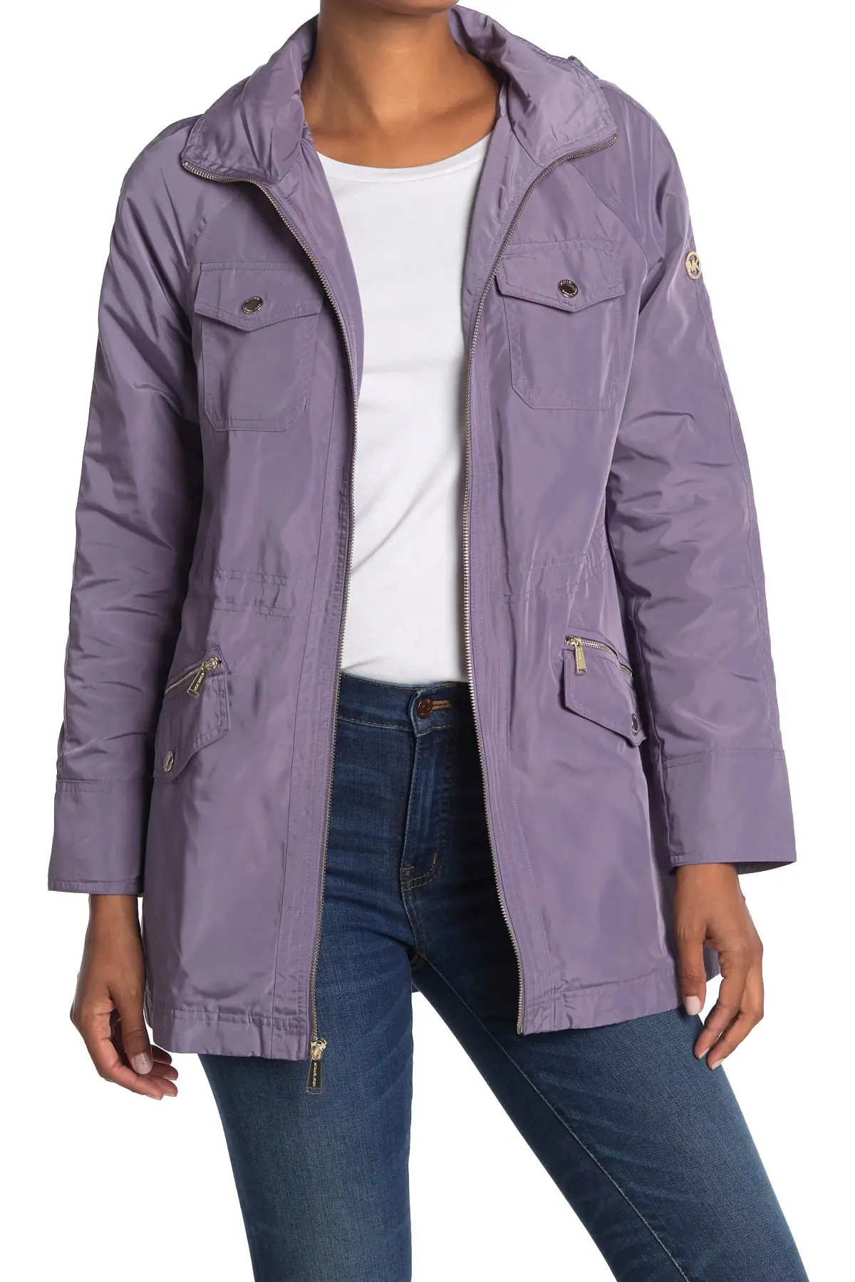 MICHAEL Michael Kors | Missy Drawstring Waist Hooded Anorak | Nordstrom Rack | Nordstrom Rack