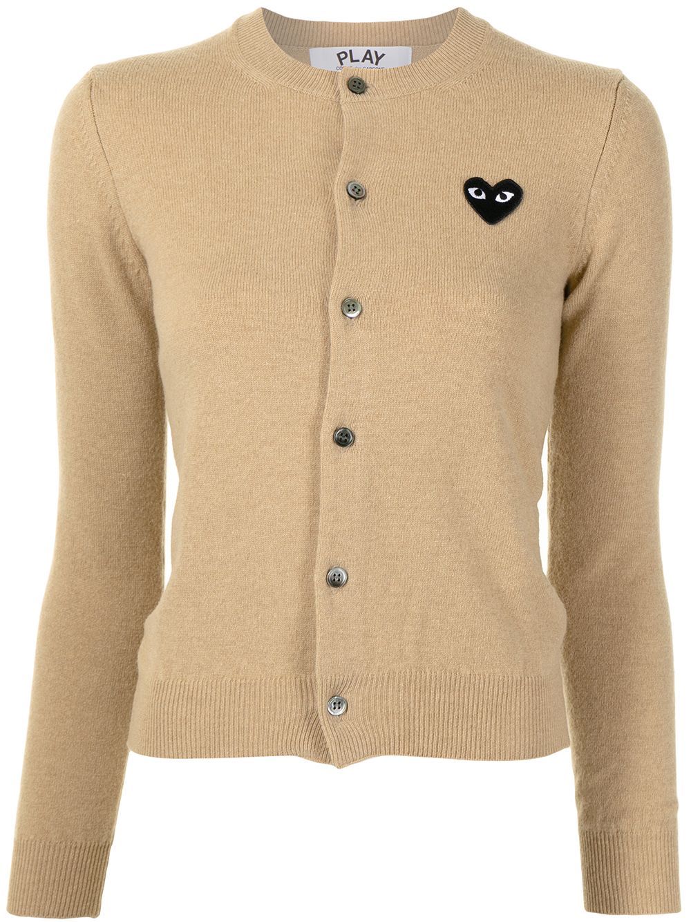 embroidered-heart button-up cardigan | Farfetch (CN)