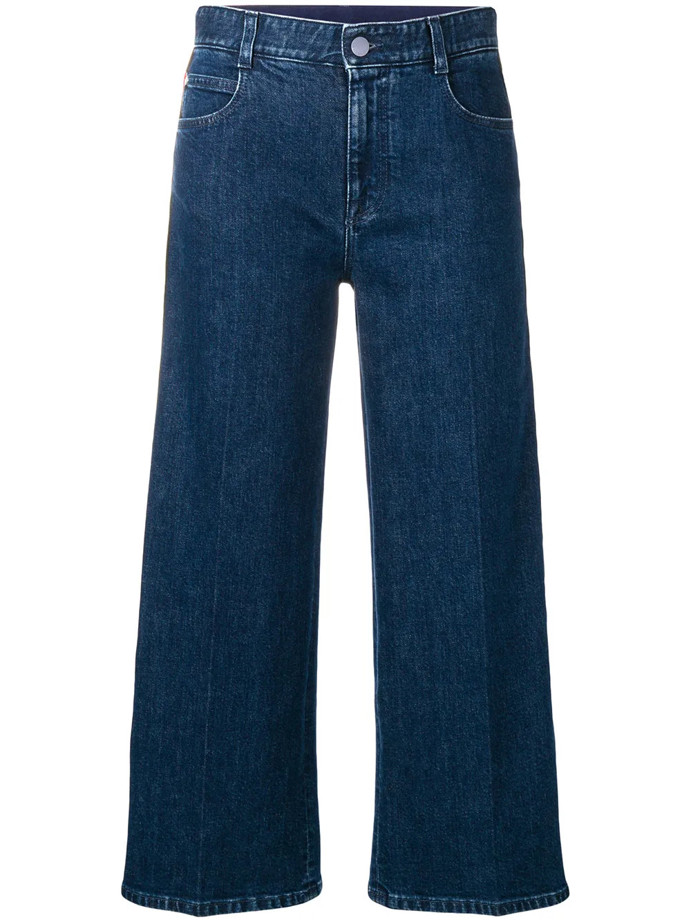 Stella McCartney SM cropped jeans - Blue | FarFetch Global