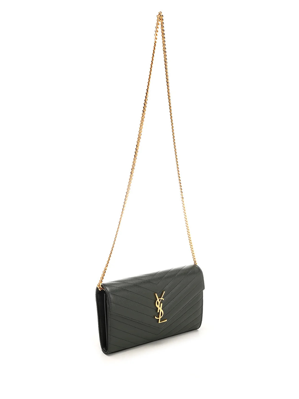 Saint Laurent Monogram Chain Wallet | Cettire Global