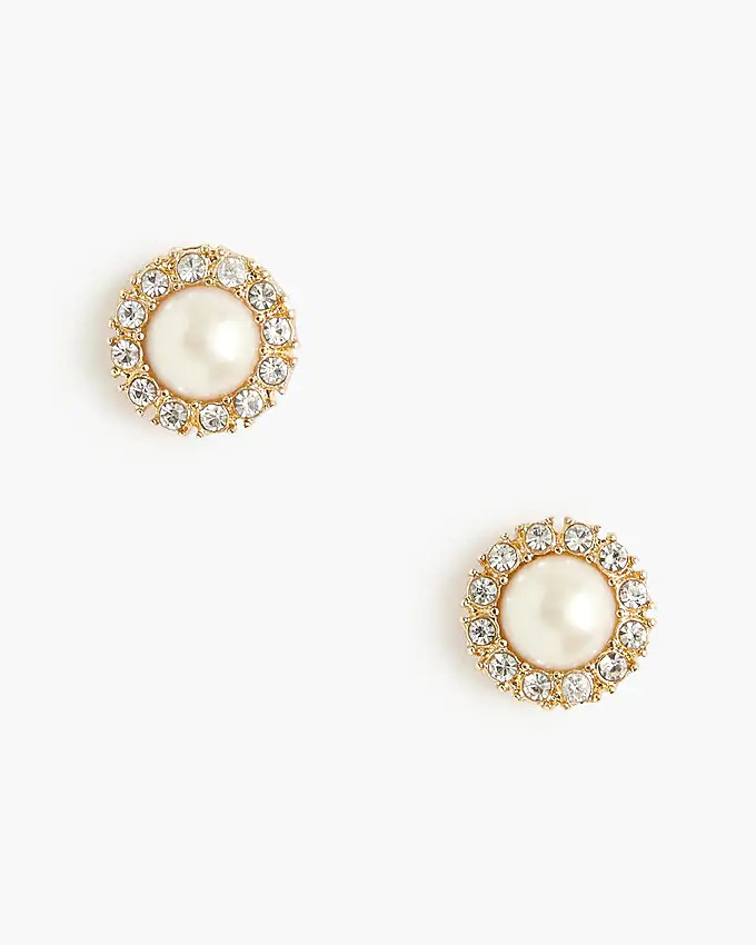 Pearl-effect stud earrings | J.Crew Factory
