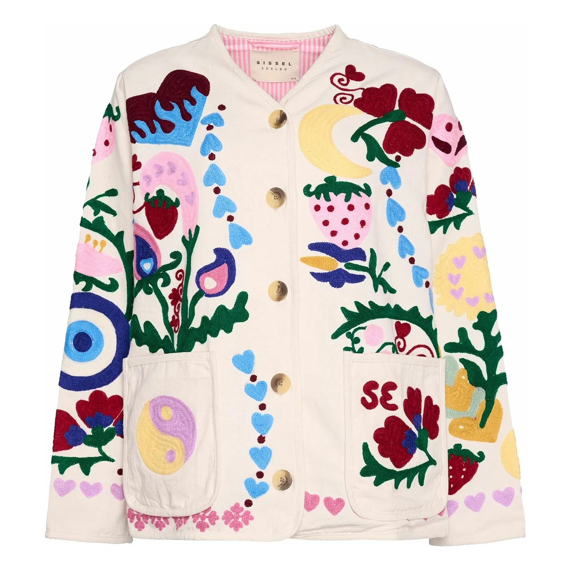 Maggie White Jacket Pink | Weiß | Smallable