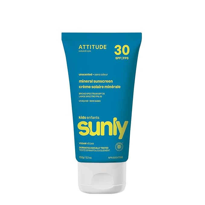 ATTITUDE Mineral Sunscreen for Baby and Kids, EWG Verified, Broad Spectrum UVA/UVB, Dermatologica... | Amazon (US)