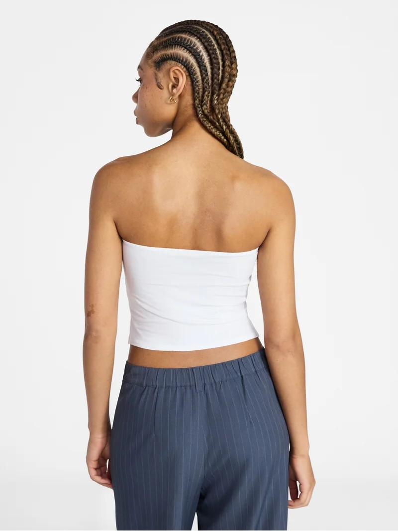 No Boundaries Cropped Tube Top, Women's XXS-XXL | Walmart (US)
