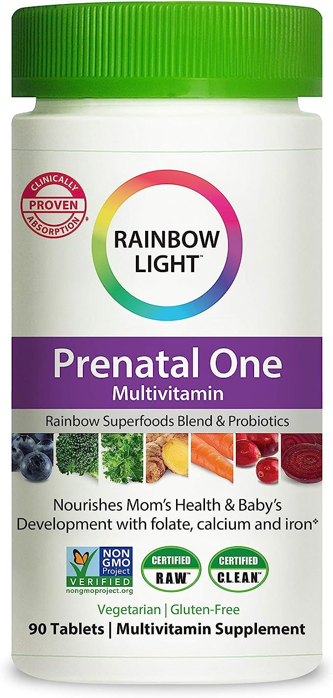 Rainbow Light Prenatal One Prenatal Vitamins + Superfoods, Probiotics, Non-GMO, Vegetarian & Glut... | Amazon (US)