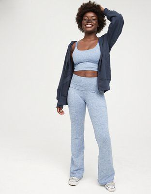 OFFLINE The Hugger High Waisted Foldover Flare Legging | American Eagle Outfitters (US & CA)