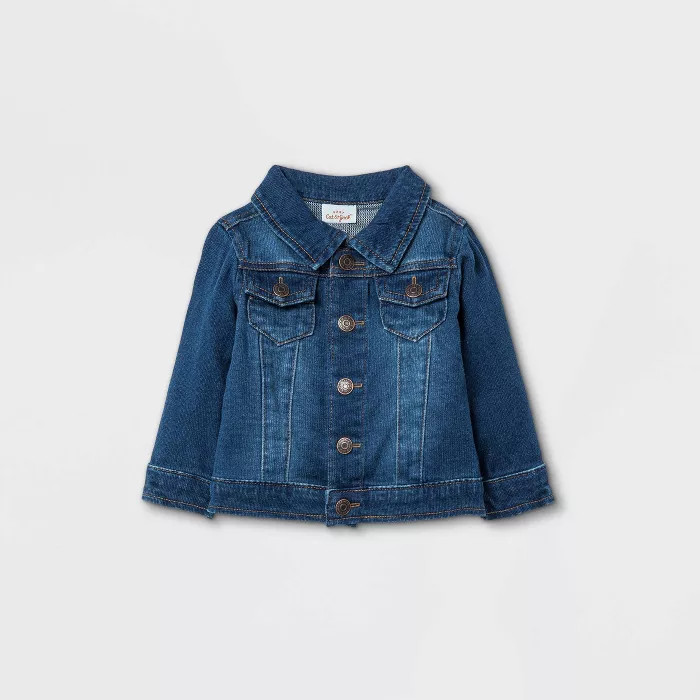 Baby Denim Jacket - Cat & Jack™ Blue 3-6M | Target