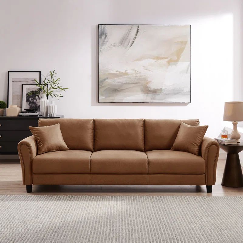 86.6'' Faux Leather Sofa | Wayfair North America