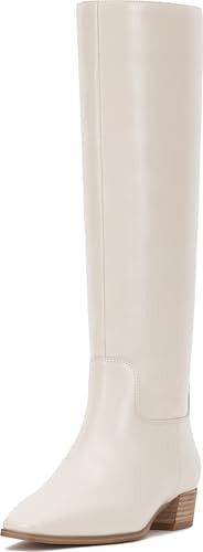 Vince Camuto Pavla Knee High Boot, Coconut Cream, 7.5 | Amazon (US)