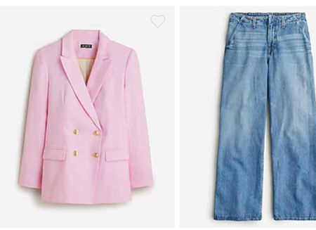 Pink blazer puddle jeans wide leg jeans #jeans #blazer spring outfit Mother’s Day outfit 

#LTKstyletip #LTKxMadewell #LTKsalealert
